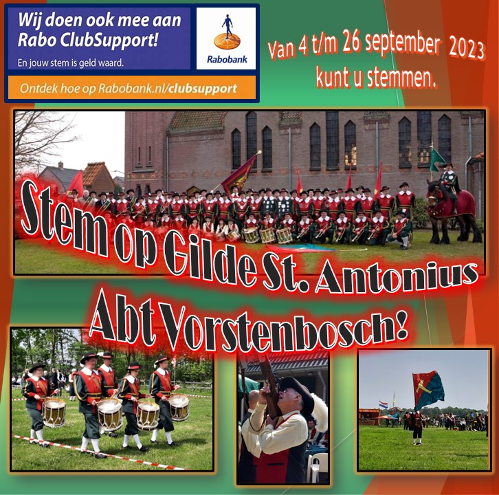 Rabo ClubSupport Gilde Sint Antonius abt Vorstenbosch affiche